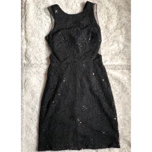 BLACK LACE & SEQUINS | LBD